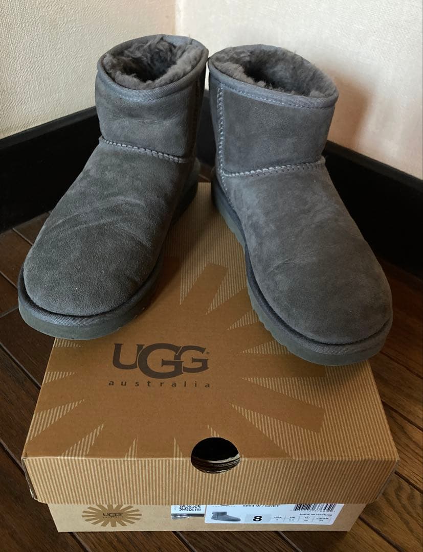 UGG サイズ8 CLASSIC MINI グレー