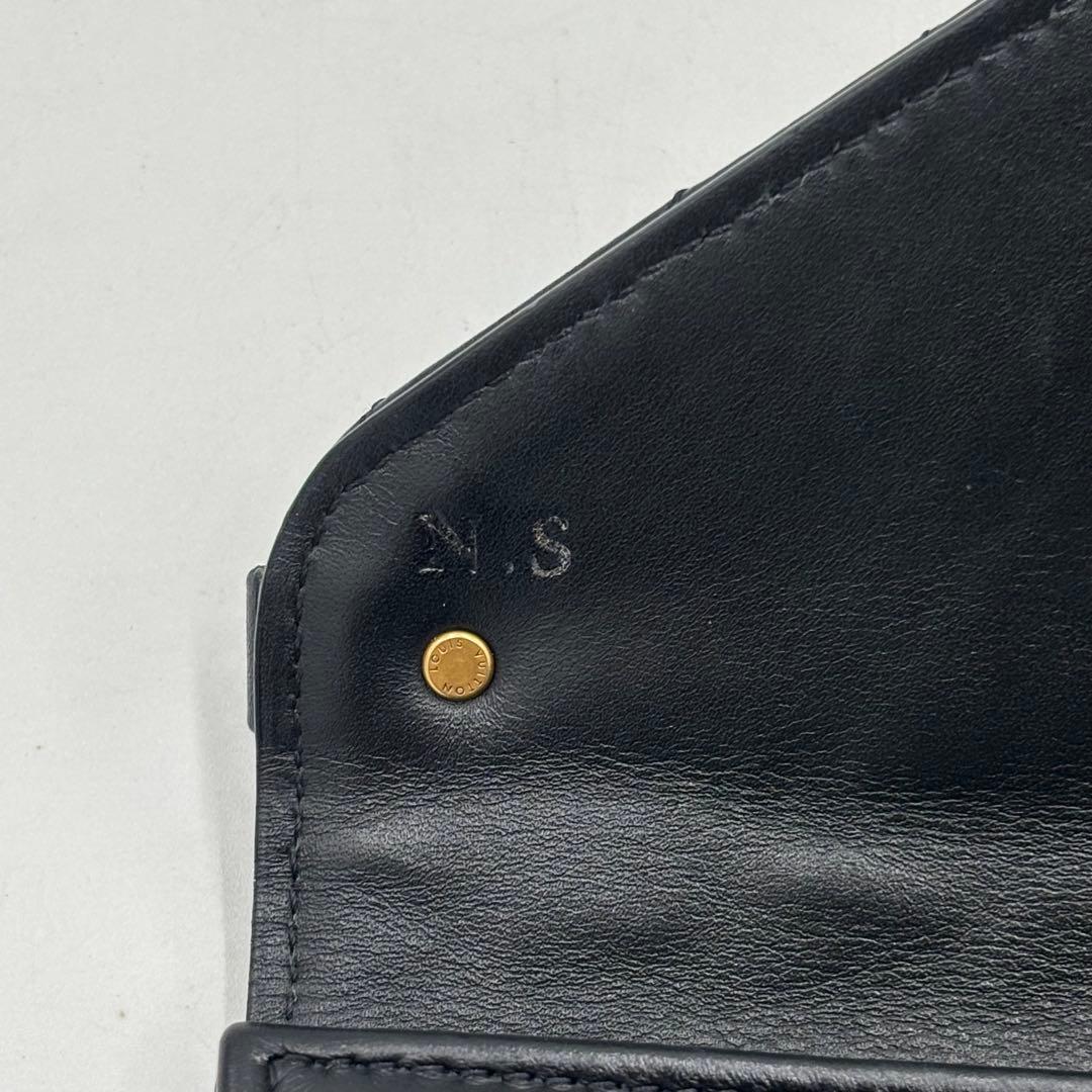 ルイヴィトン ニューウェーブ レザー 長財布　M63298 ブラック