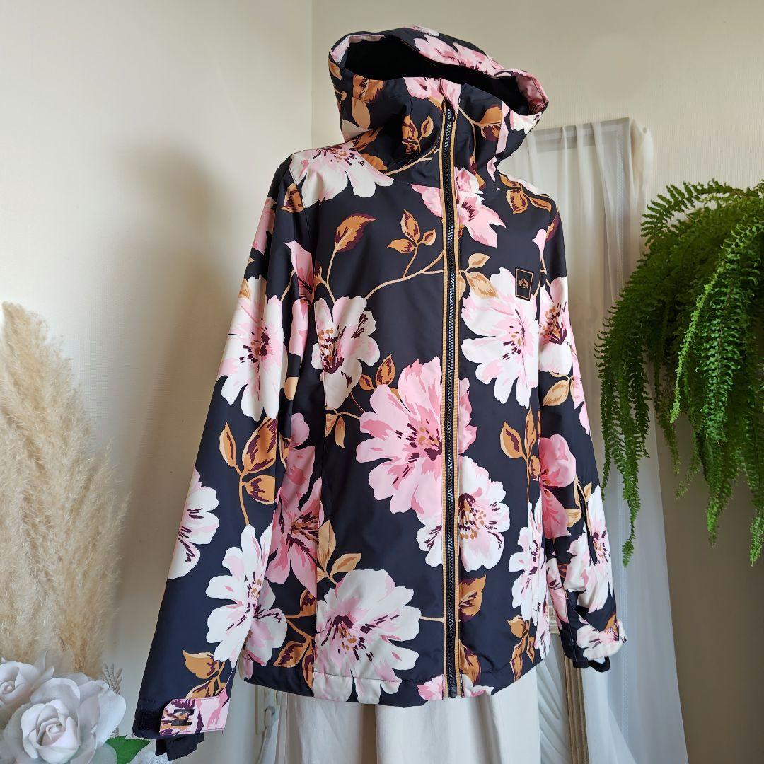 美品 ビラボン スーラジャケット スノボ スキー 花柄 L 定価2.75万