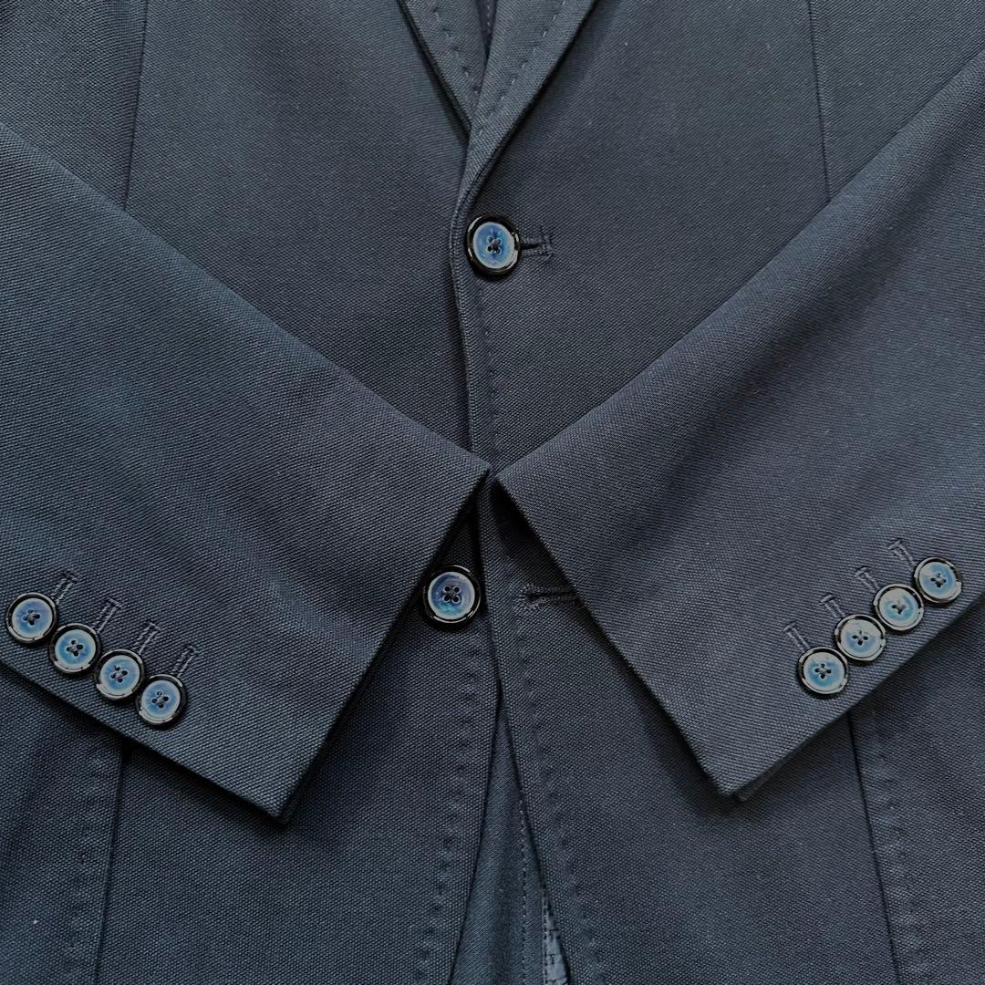 XL相当◎チルコロ 鹿の子 ジャージージャケット コットンピケ 紺 50 現行品