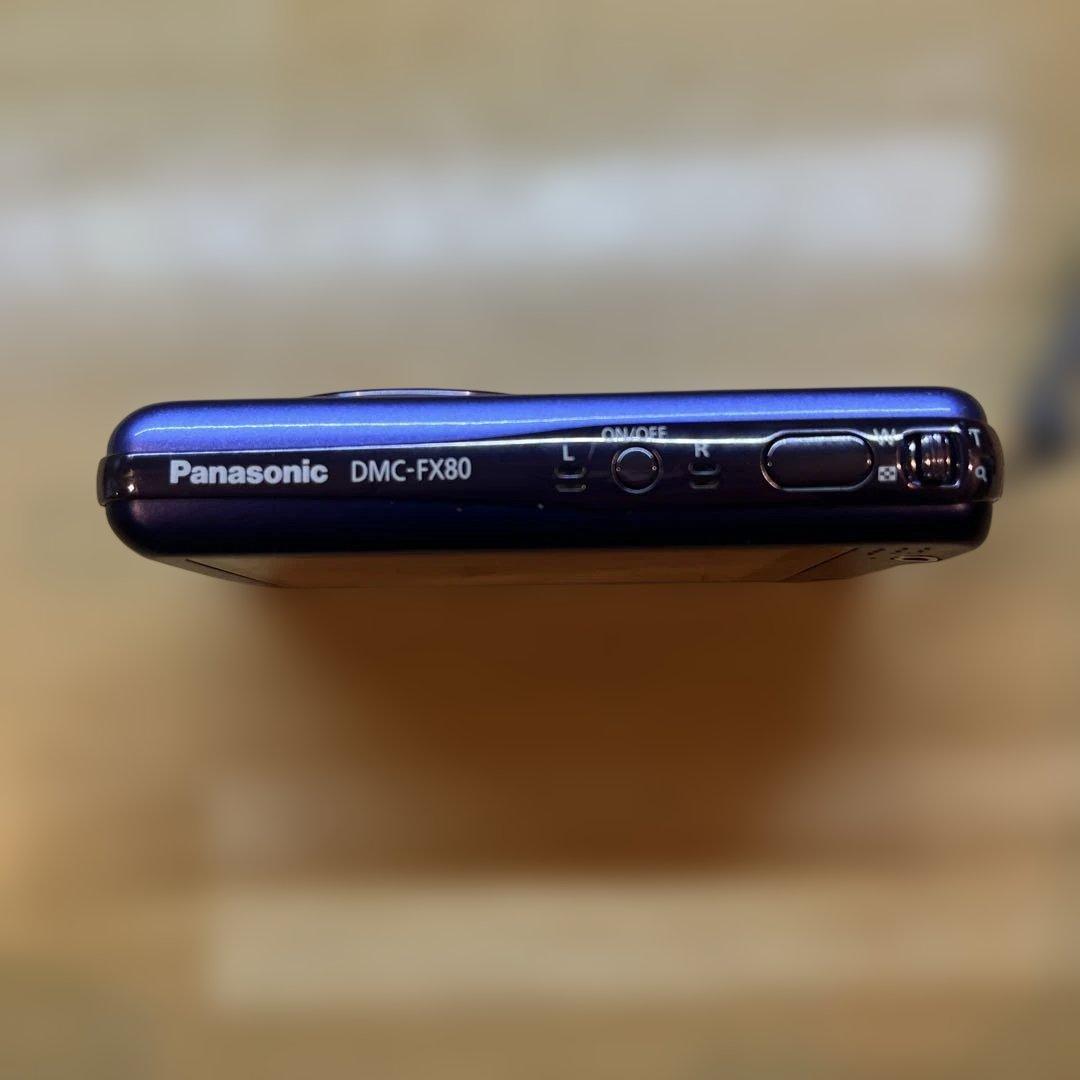 デジカメ LUMIXパナソニック DMC-FX80 水色