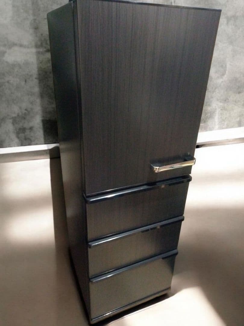 美品 AQUA ノンフロン冷凍冷蔵庫 2024製368L 木目調