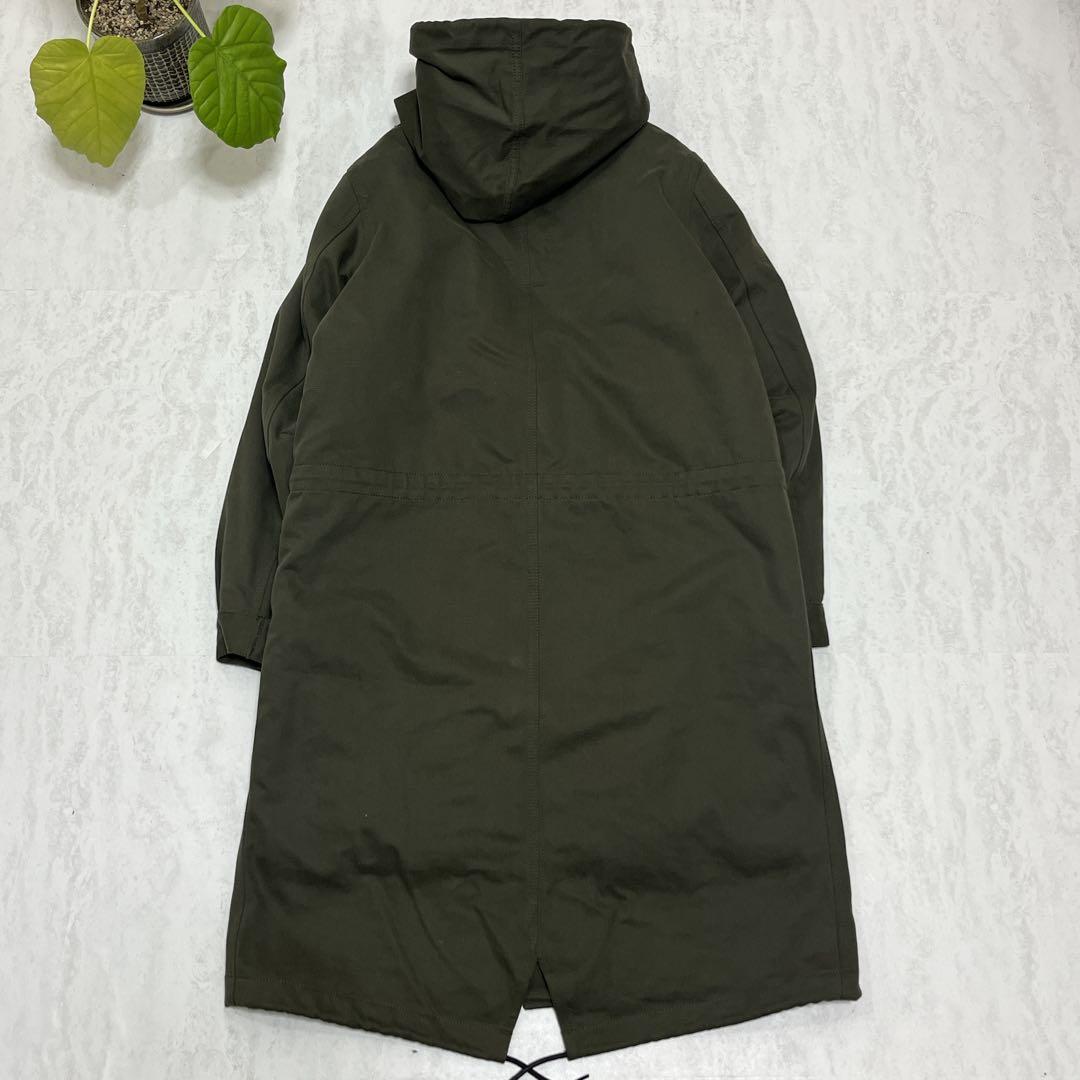 美品『 MHL.』 モッズコート/ライナー取外し/比翼仕立て/オリーブ/春秋冬