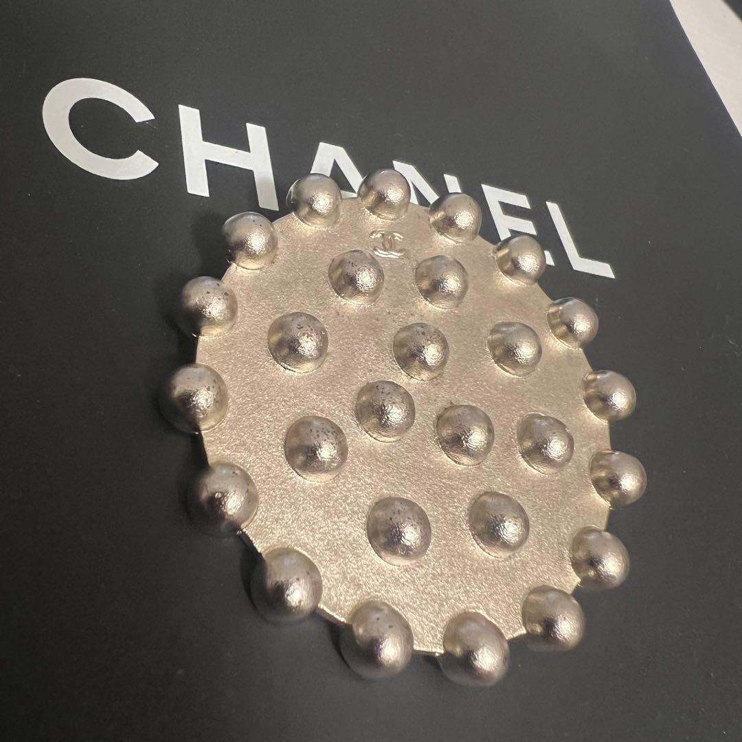 美品✨CHANEL シャネル ブローチ スタッズ ココマーク シルバー 98P