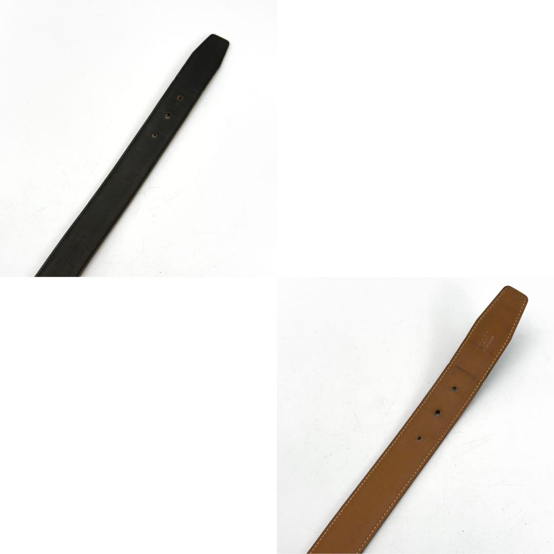 エルメス　コンスタンス　ベルトのみ　ブラック　リバーシブル　レディース　レザー