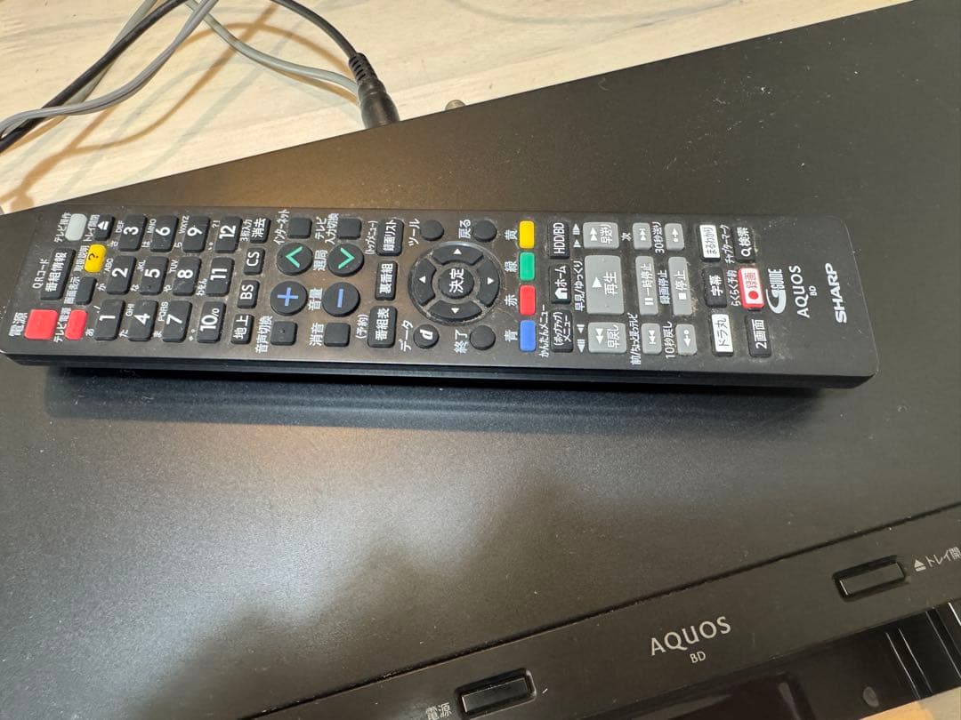 SHARP AQUOS ブルーレイレコーダー　BD-NW510 2017年製
