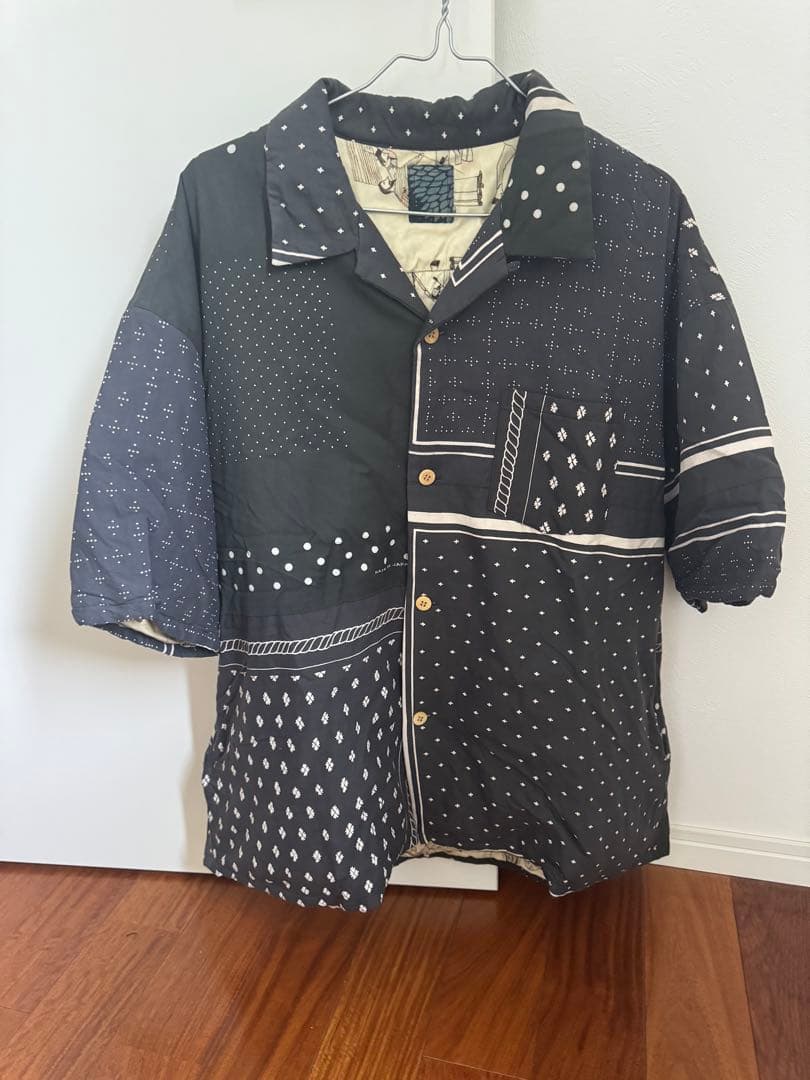 WALLIS DOWN SHIRT S/S (C/SI)バンダナ