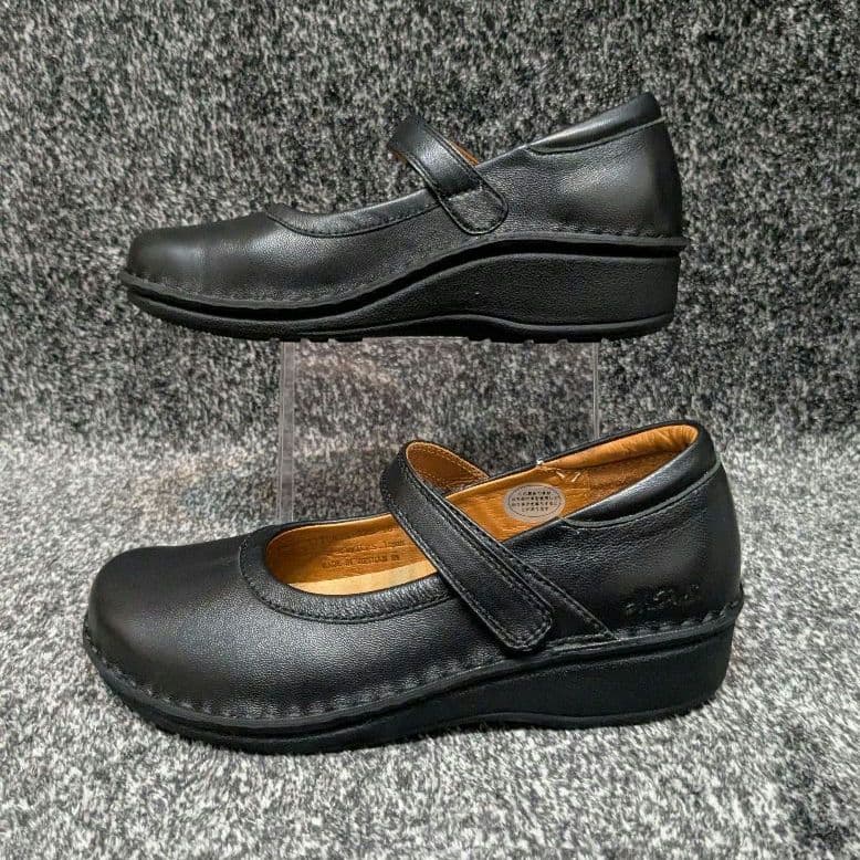 ⭐️美品⭐️　HPS コンフォートシューズ　ストラップ　ブラック　レザー　本革