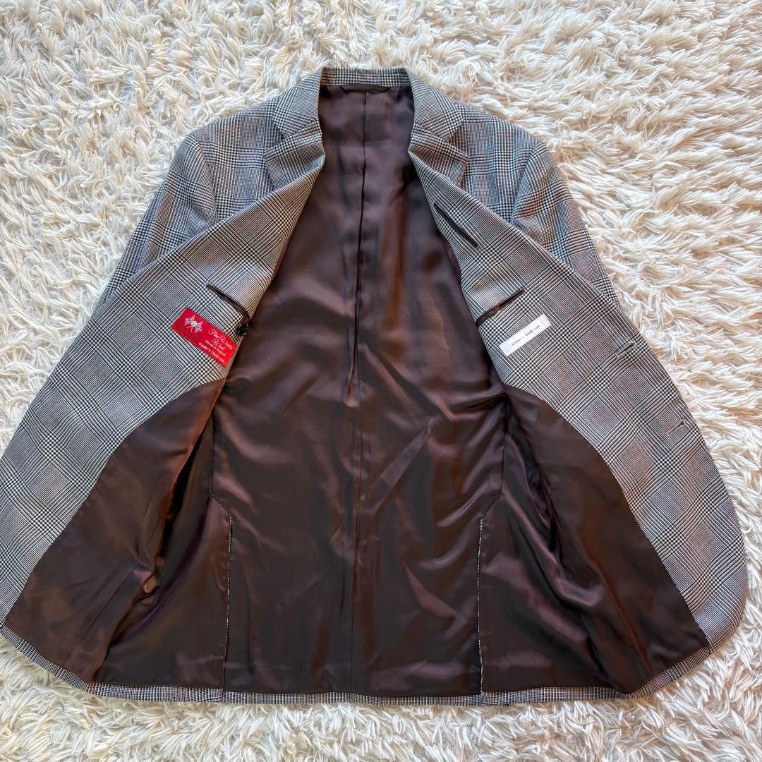 美品 ブレイザーズバンクドットコム セットアップ 英国製生地ムーン グレー M