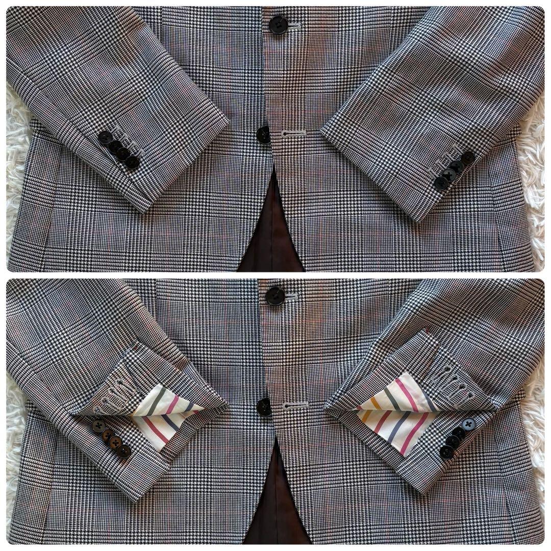 美品 ブレイザーズバンクドットコム セットアップ 英国製生地ムーン グレー M