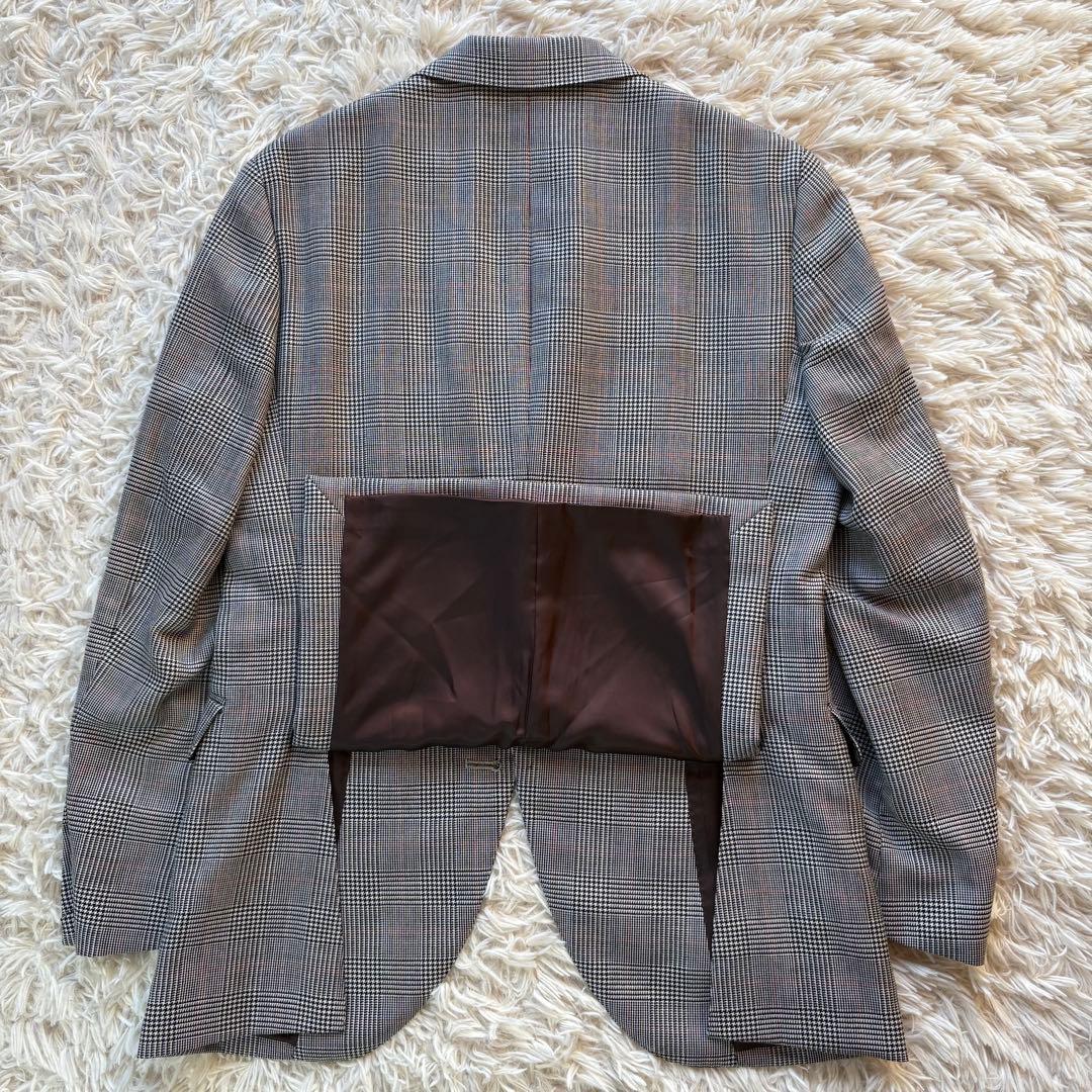 美品 ブレイザーズバンクドットコム セットアップ 英国製生地ムーン グレー M