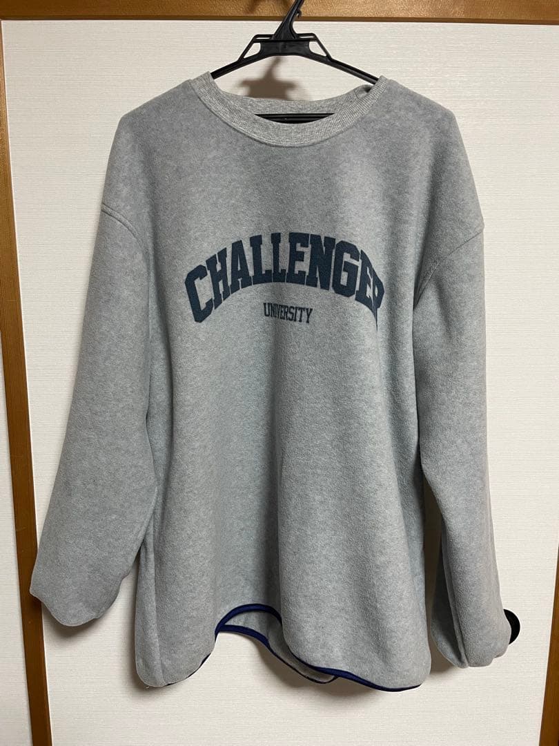 タ*コ様 challenger COLLEGE FLEECE L グレー