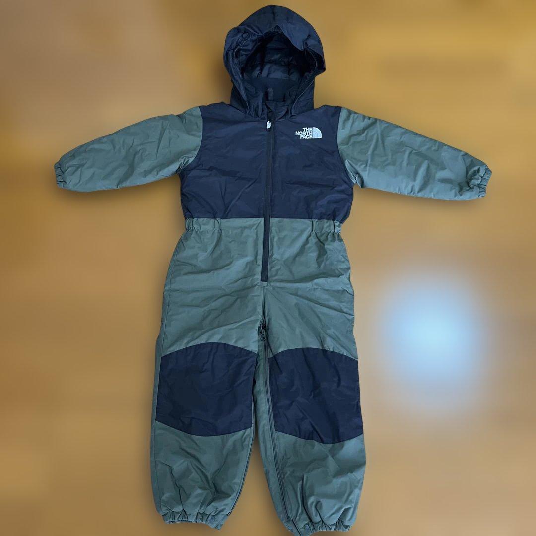 スノーワンピース　ノースフェイス　カーキ　キッズ　100　スノーウェア