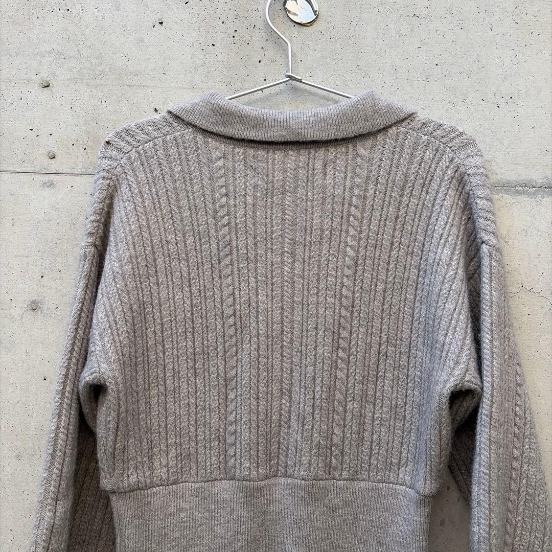 値下げ！ラグナムーン　ケーブルビジューIラインニットワンピース