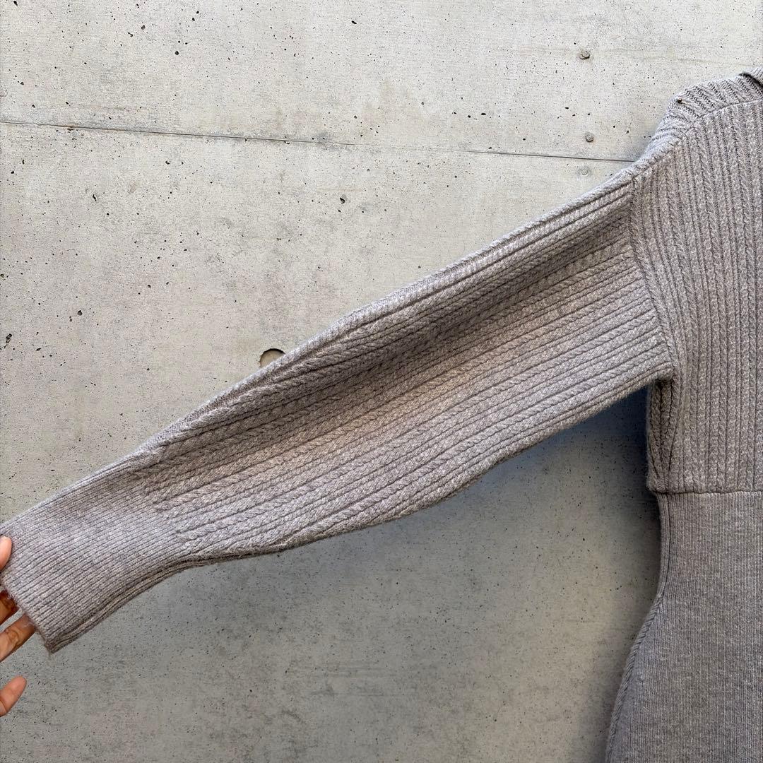 値下げ！ラグナムーン　ケーブルビジューIラインニットワンピース