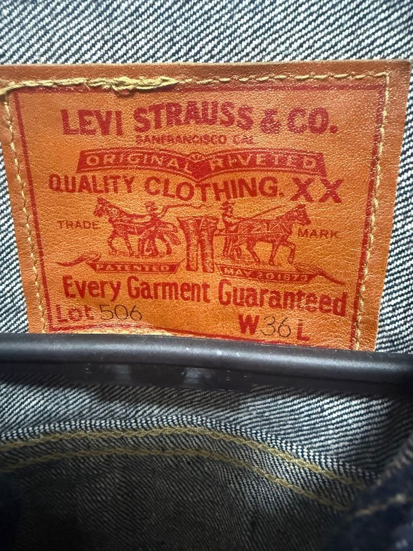 Levi's 大戦モデル　デニムジャケット　ファースト４つボタン506 99年製