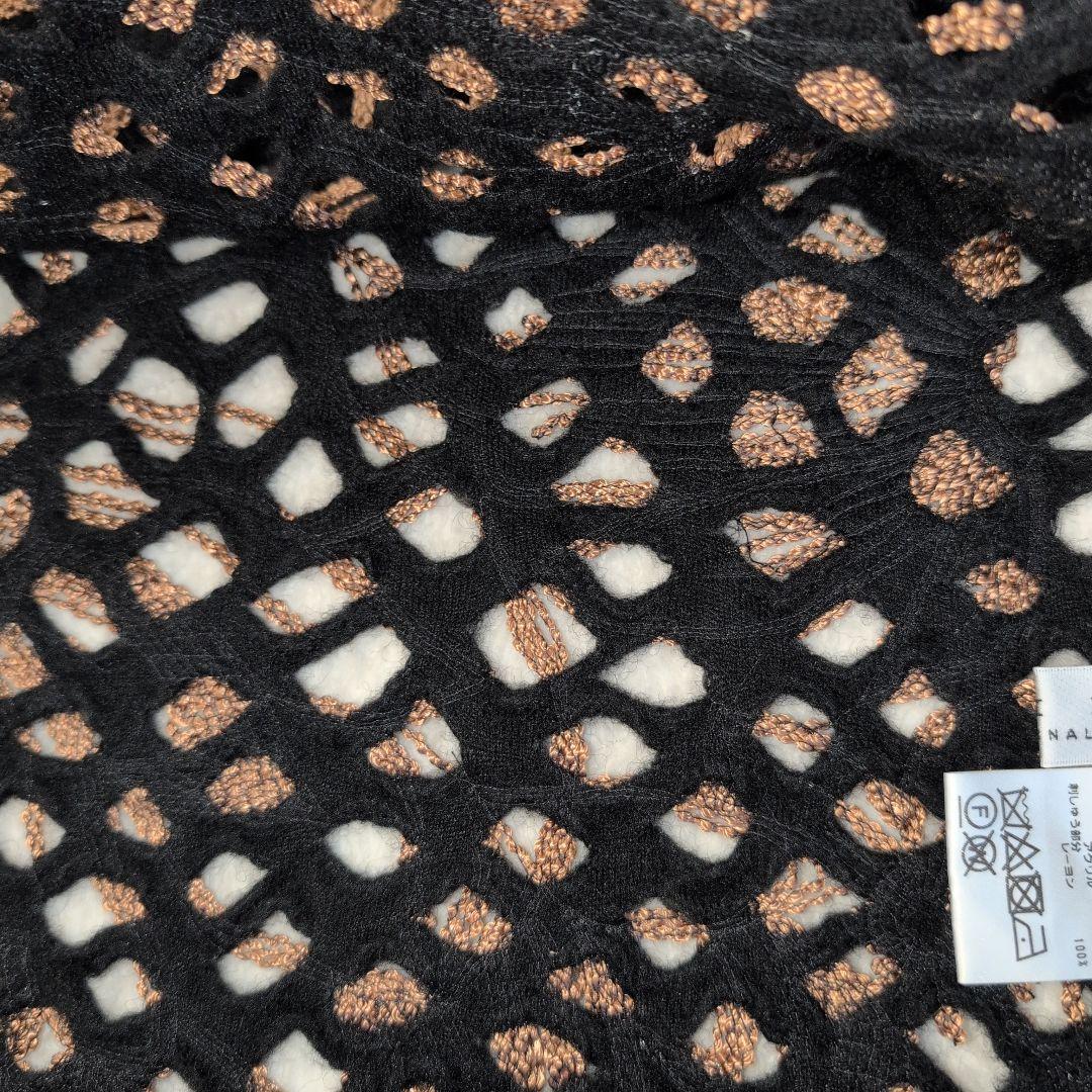 【美品】PRIDE プライド　ニットベスト38 黒×茶色　Mサイズ