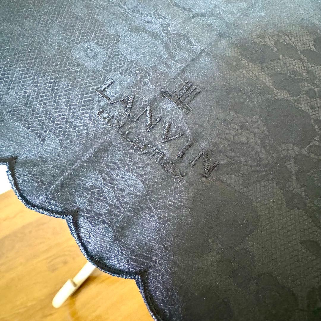 新品★ランバンコレクション　晴雨兼用　日傘　楽折　１級遮光　フワクール　軽量　黒