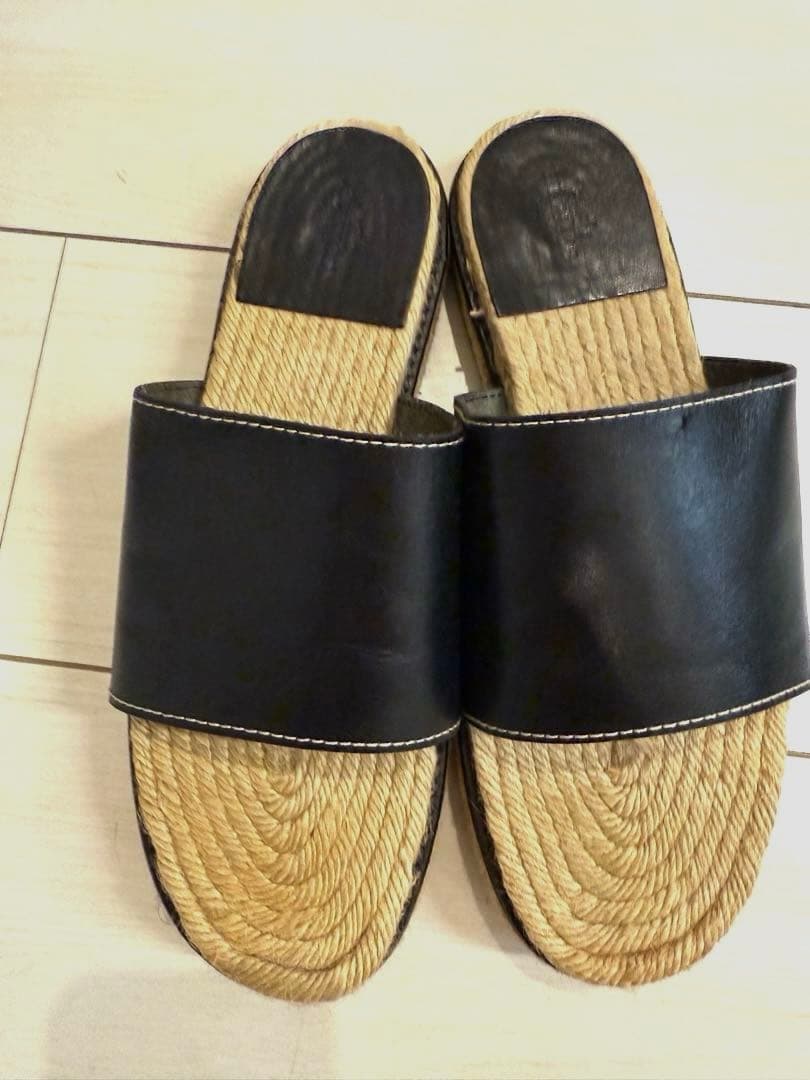 エルメスレザーサンダル（メンズ）エスパドリーユ