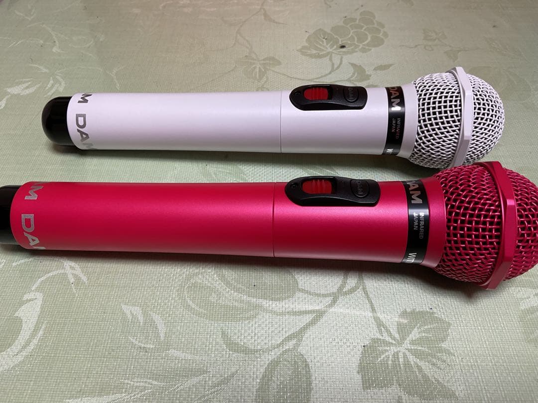 DAM ワイヤレスマイク 2本セット ホワイト ピンク　WITM-500