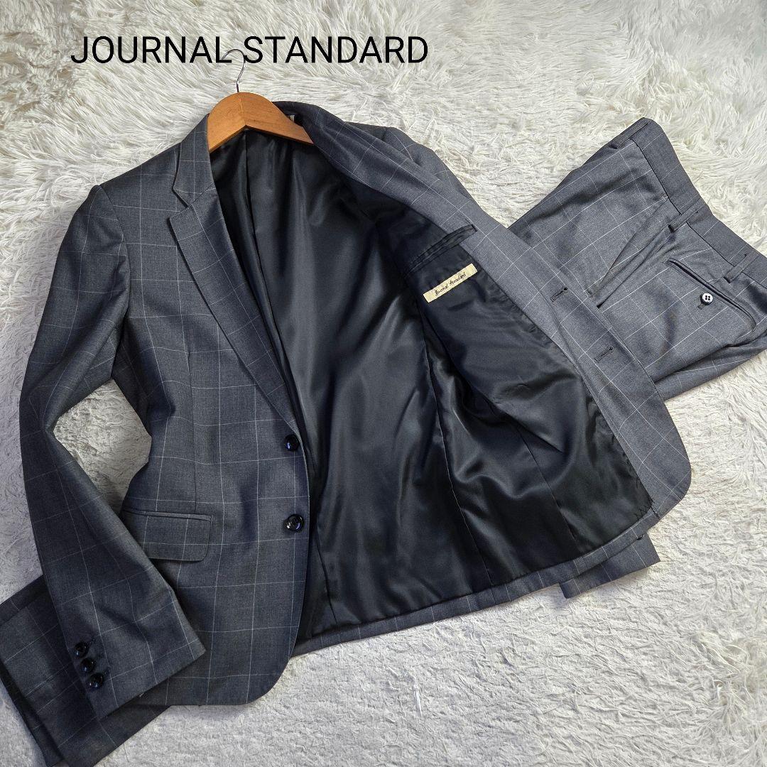 美品 ジャーナルスタンダード セットアップ チェック サイズM グレー