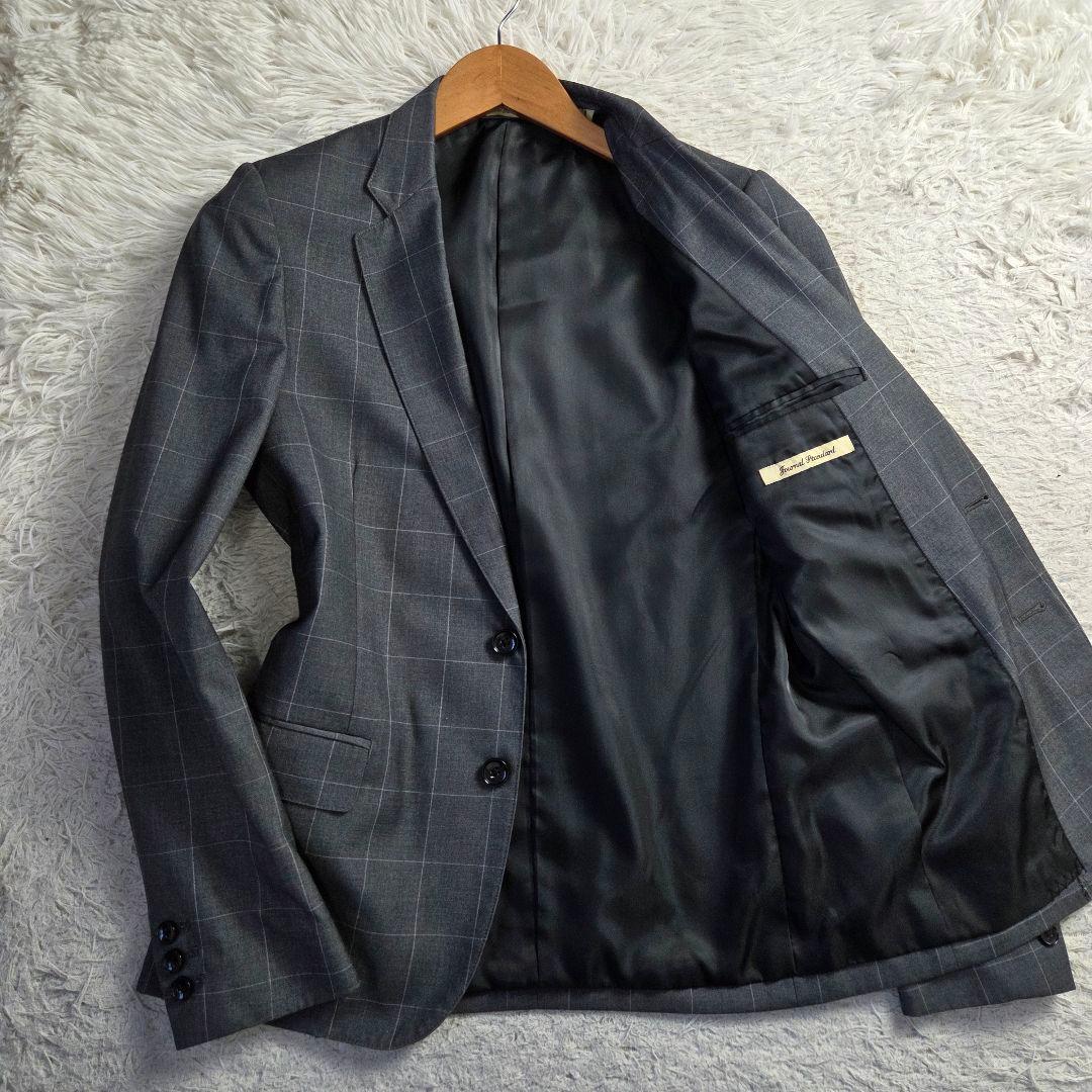 美品 ジャーナルスタンダード セットアップ チェック サイズM グレー