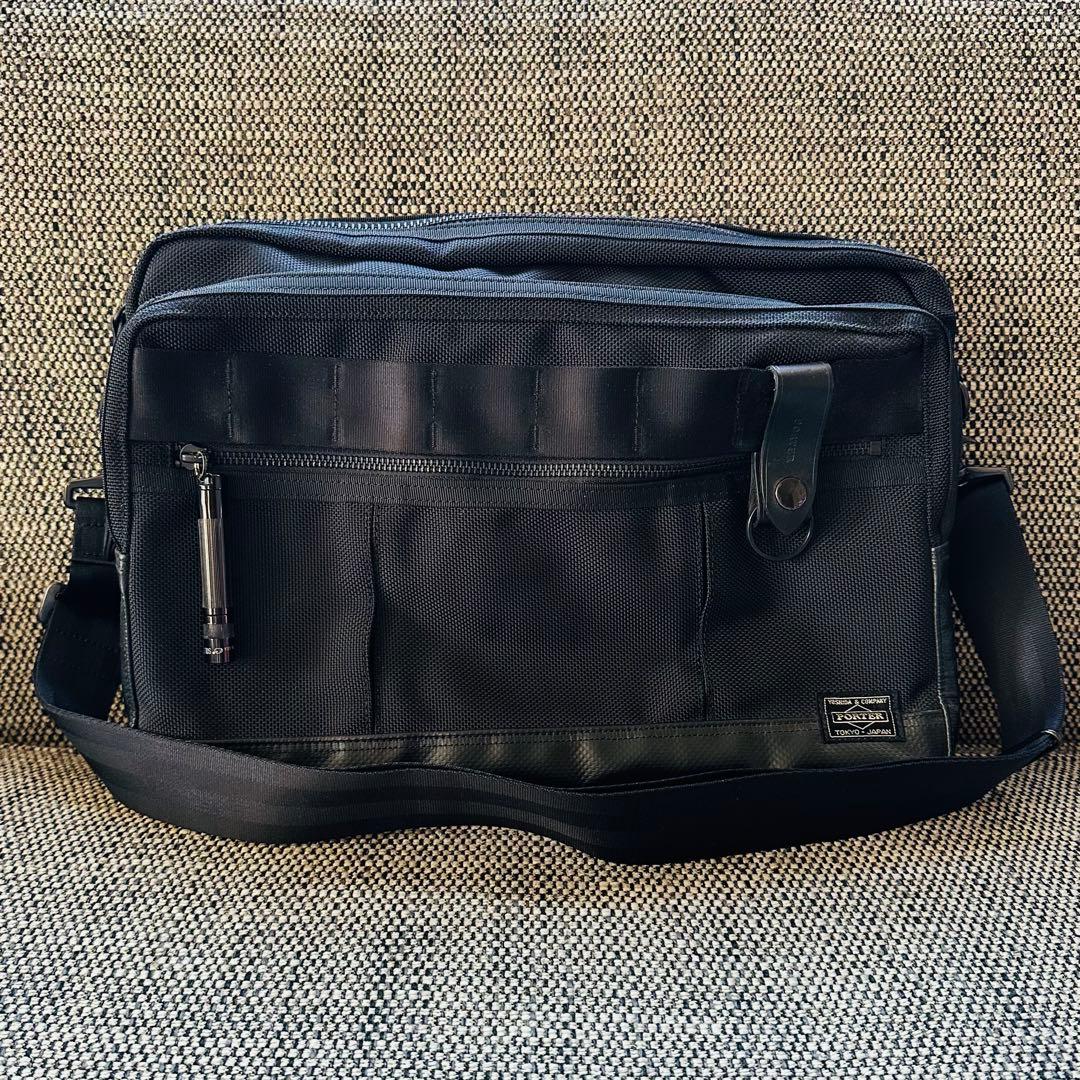 PORTER ヒート ショルダーバッグ　ブラック