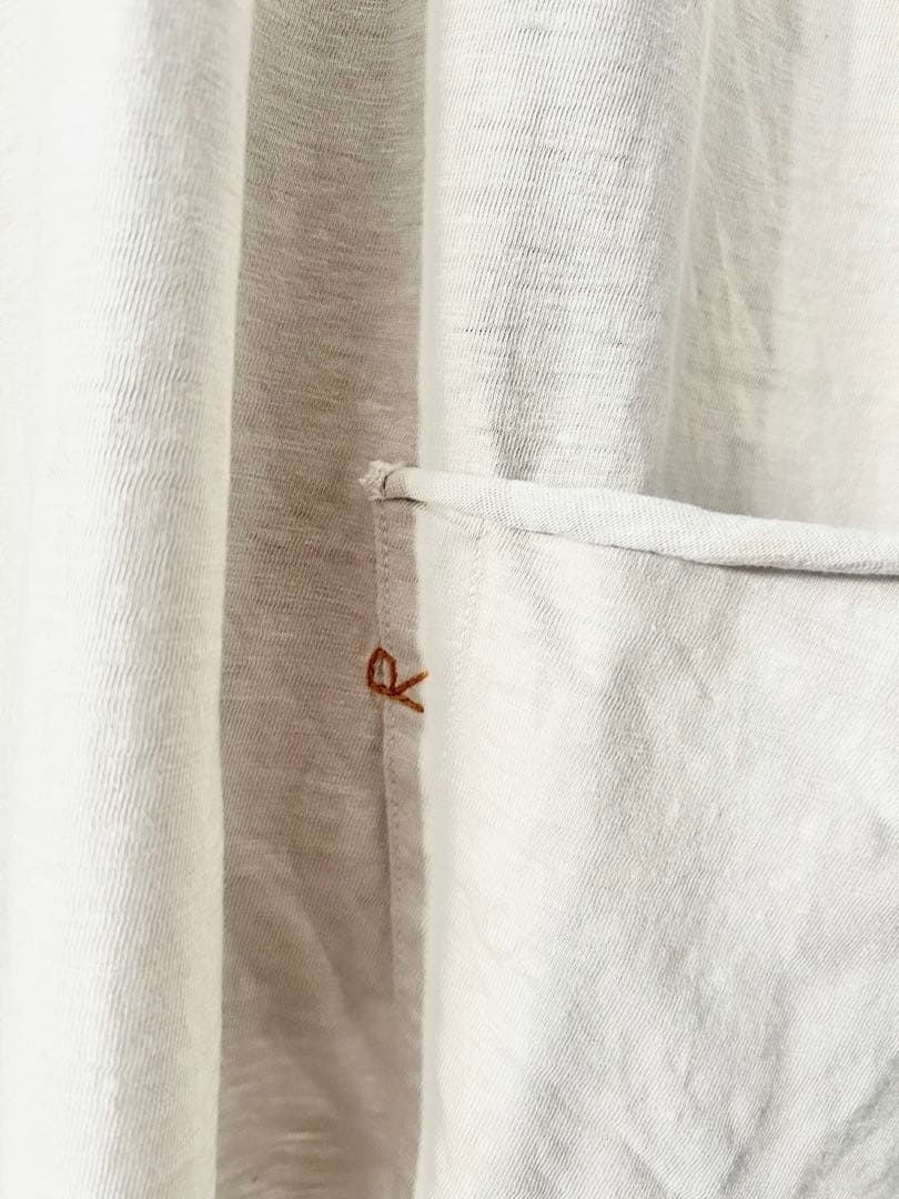 【美品】45R　度詰天竺の908オーシャンTシャツ　アイスグレー