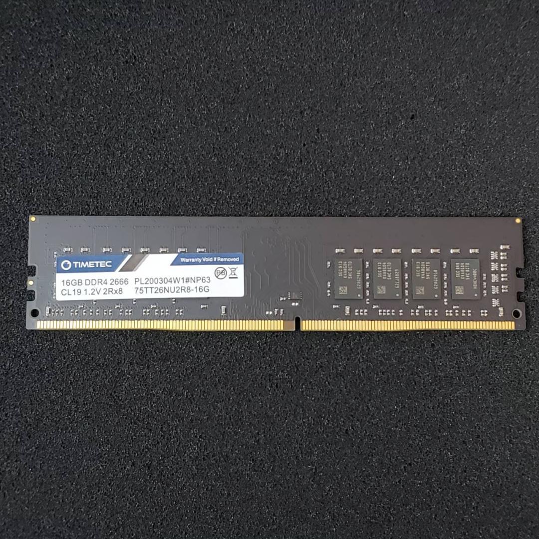 Timetec DDR4 16GB デスクトップPC メモリ 動作確認済
