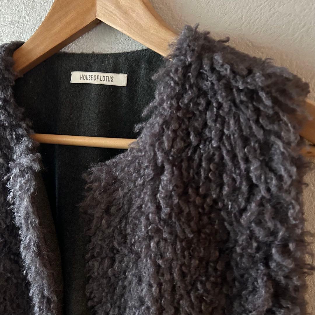 HOUSE OF LOTUS ボアオーバーサイズジレ