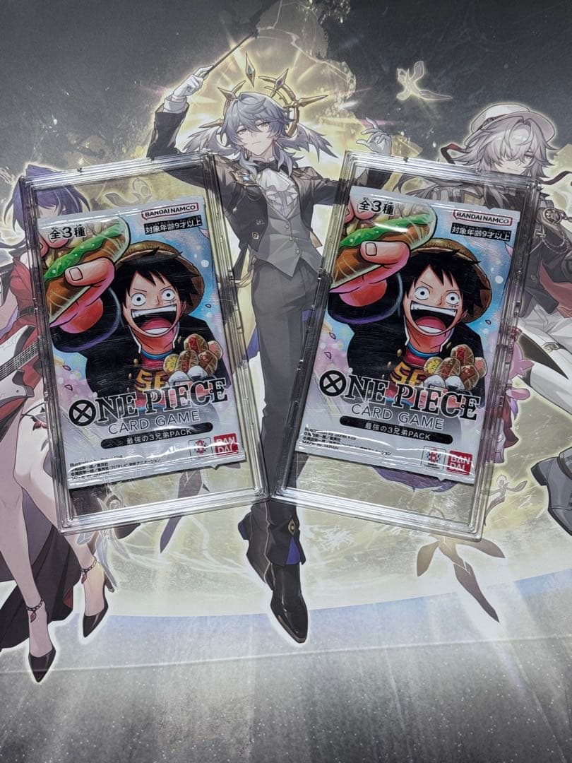 ワンピースカード 最強ジャンプ プロモ ルフィ サボ エース 学園 3兄弟パック
