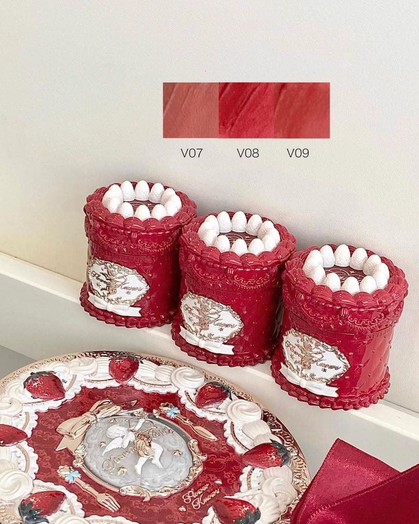 【夜】フラワーノーズ　ストロベリーキューピッド　リップクリーム9カラー