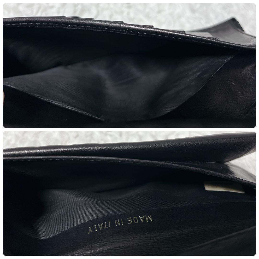 箱付✨CHANEL ブラック　キャビアスキン　レザー　長財布　がま口　ゴールド