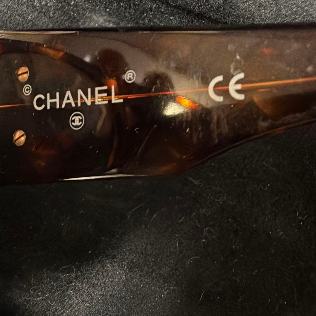CHANEL ブラウン サングラス キルティングデザイン