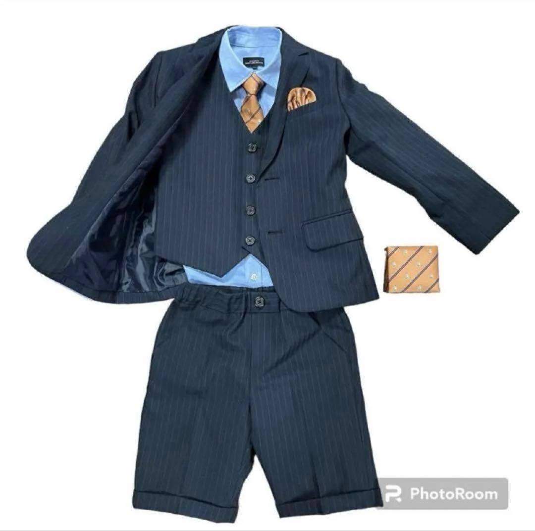 グリーンレーベル キッズフォーマル スリーピース 黒 120㎝