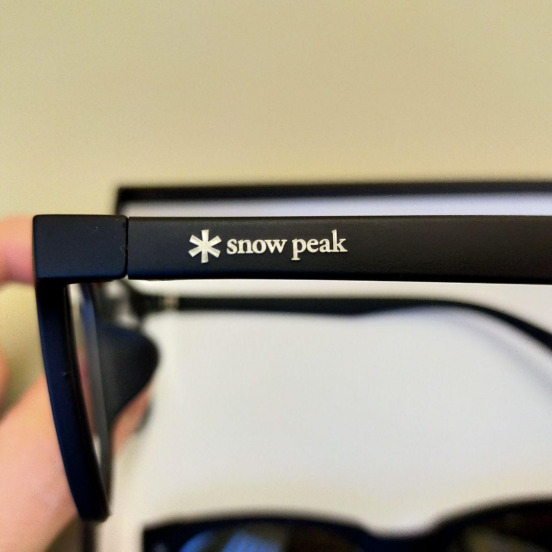 【美品】限定品 スノーピーク JINSメガネコラボ ブラック サングラス兼用