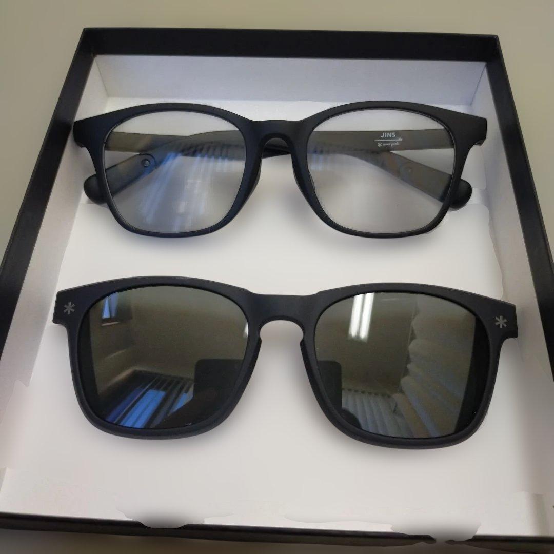 【美品】限定品 スノーピーク JINSメガネコラボ ブラック サングラス兼用