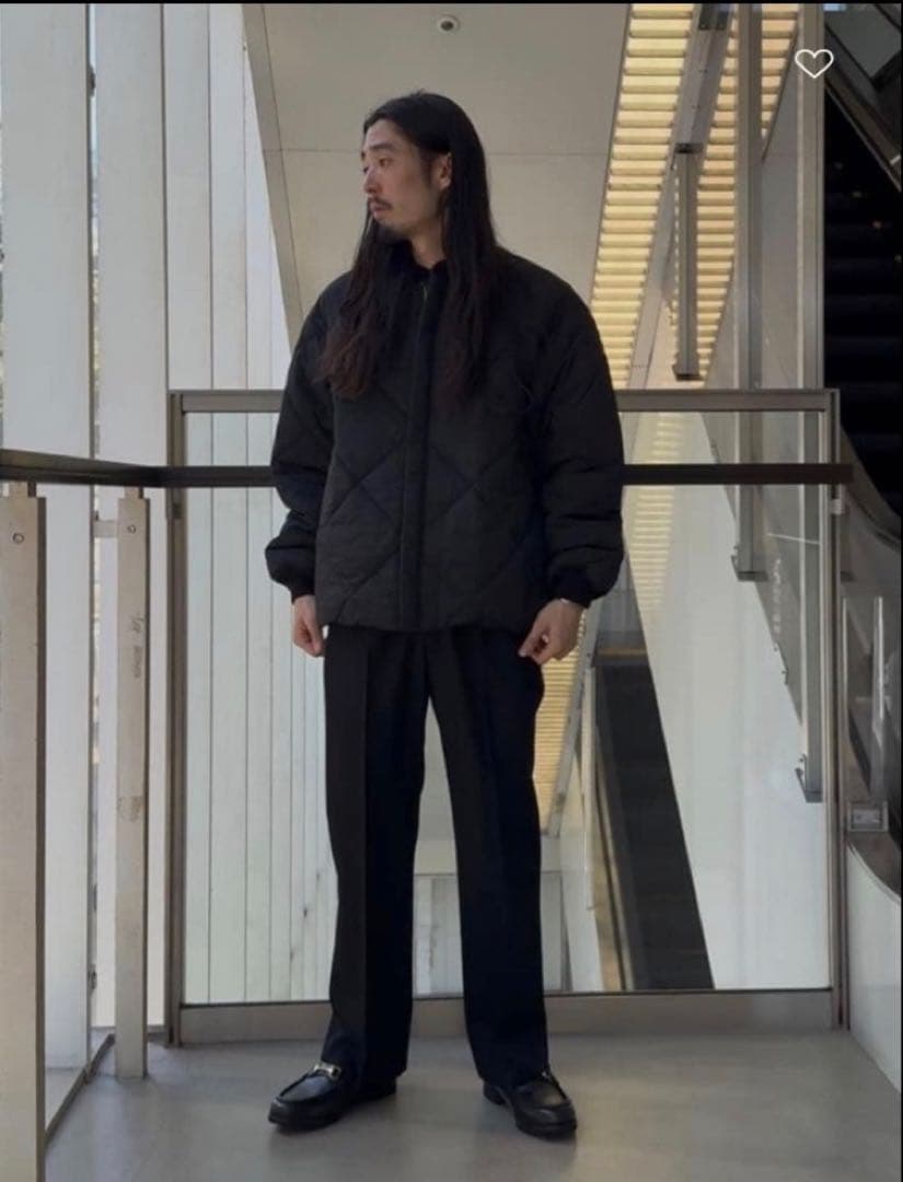 ＜H＞ウールカルゼ ストレートパンツ OVY