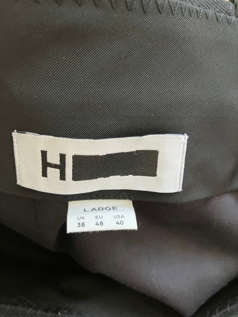 ＜H＞ウールカルゼ ストレートパンツ OVY