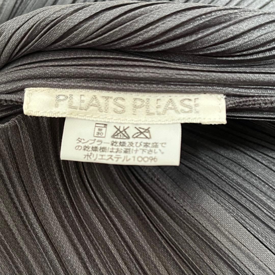 PLEATSPLEASE イッセイミヤケ カーディガン　グレー　3