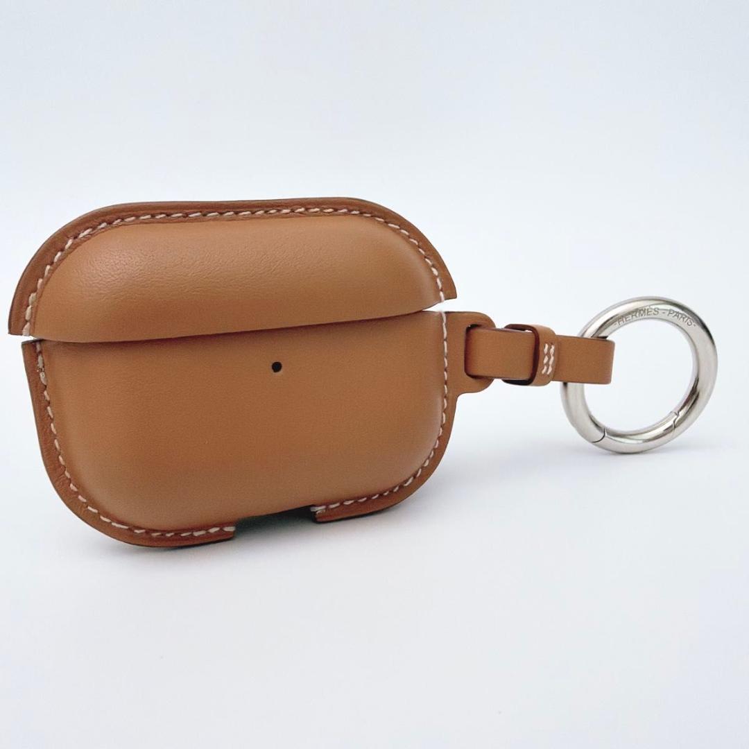 エルメス AirPods Pro2 ケース スイフト レザー ブラウン 24年製