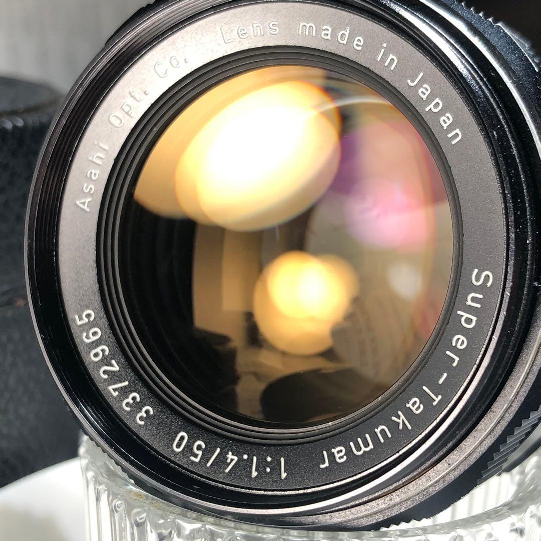 純正付属品付PENTAX SUPER TAKUMAR 50mm f1.4 m42