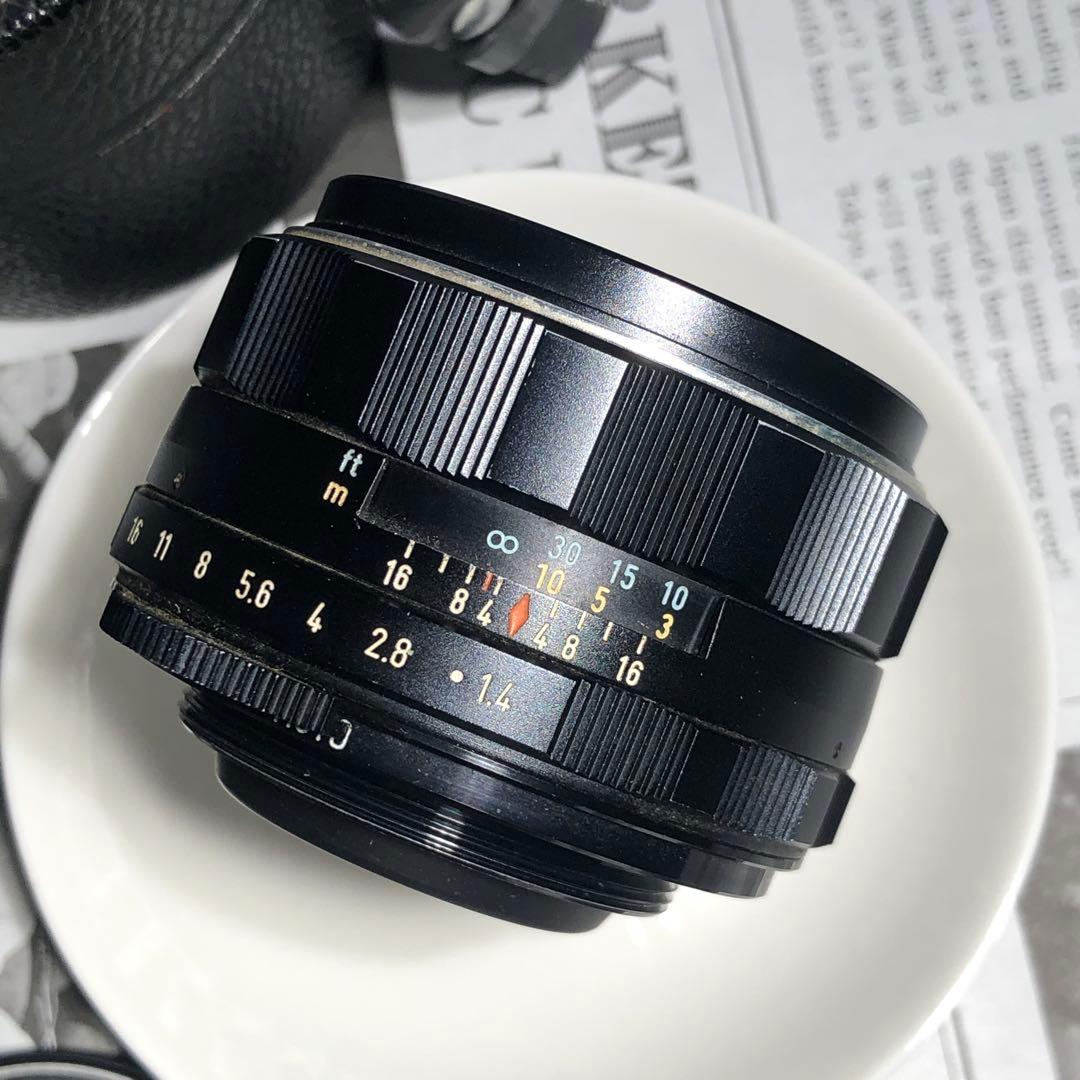 純正付属品付PENTAX SUPER TAKUMAR 50mm f1.4 m42