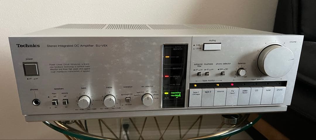 TechnicsプリメインアンプSU-V6X インテグレイテッドDC アンプ