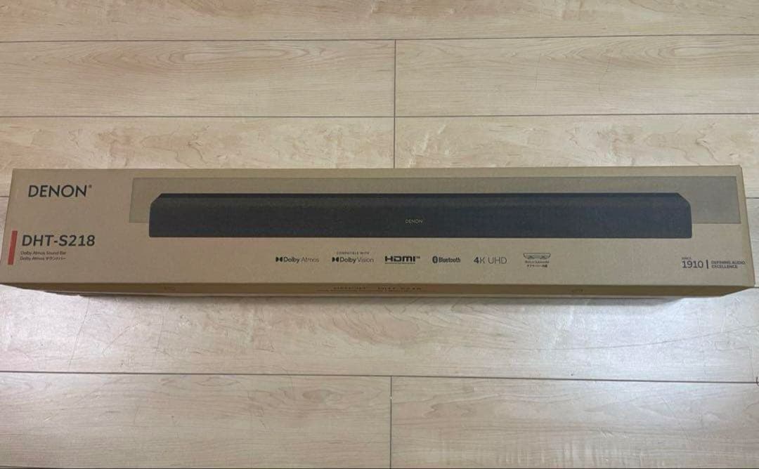 デノン サウンドバーDHT-S218K ブラックデュアルサブウーハー内蔵