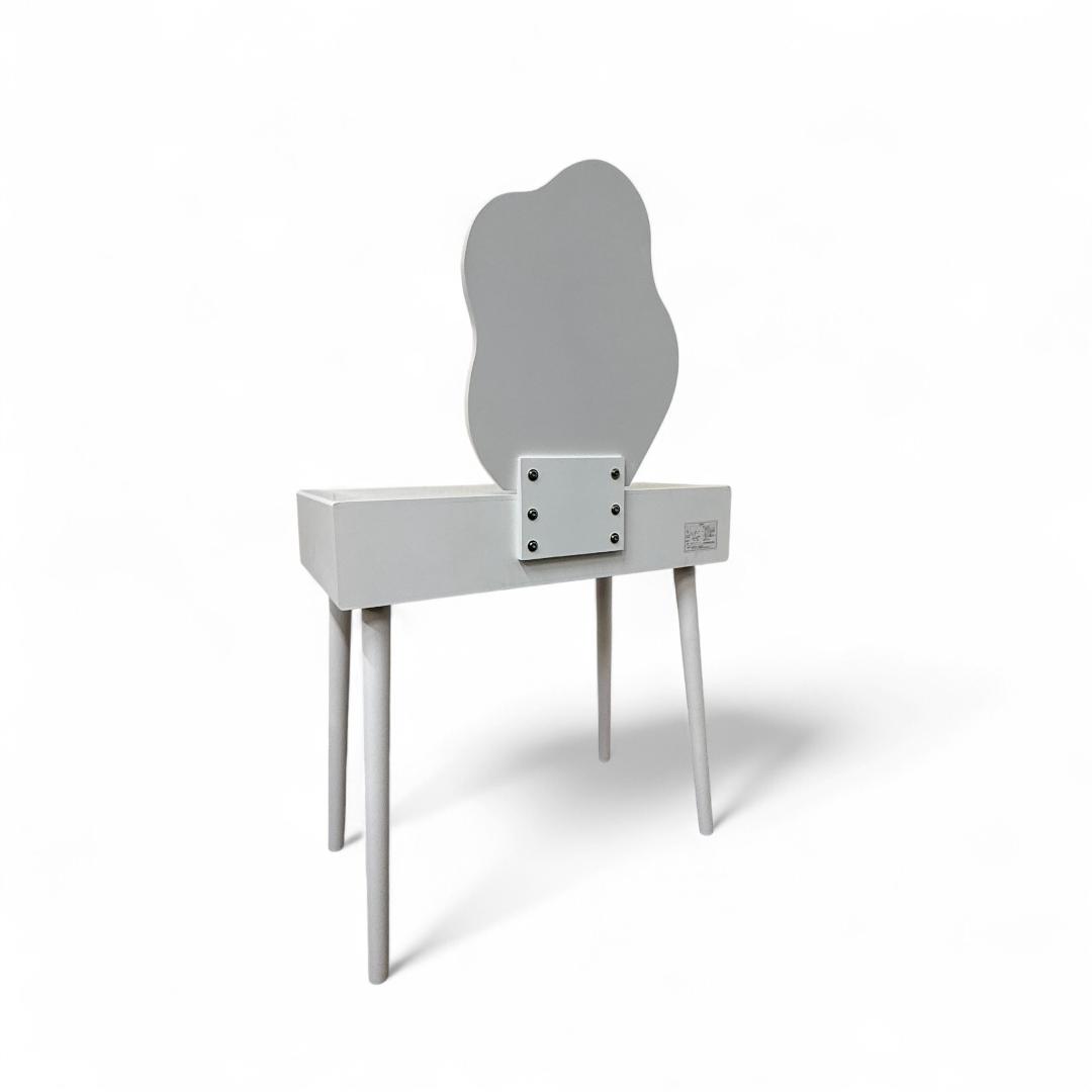 幅75cm【新品訳あり】ドレッサー スツール付き コンパクト 鏡台