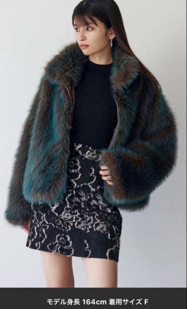 MURUA MIXフェイクファーブルゾン