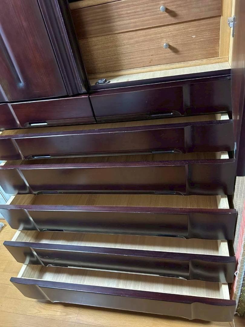 【残り数日】婚礼家具　桐和ダンス、整理ダンス 出し送料25,400円込