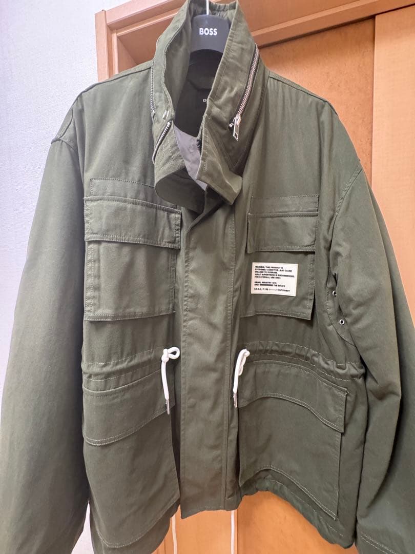 最終価格DIESEL 大人気のミリタリージャケット XXL オリーブグリーン