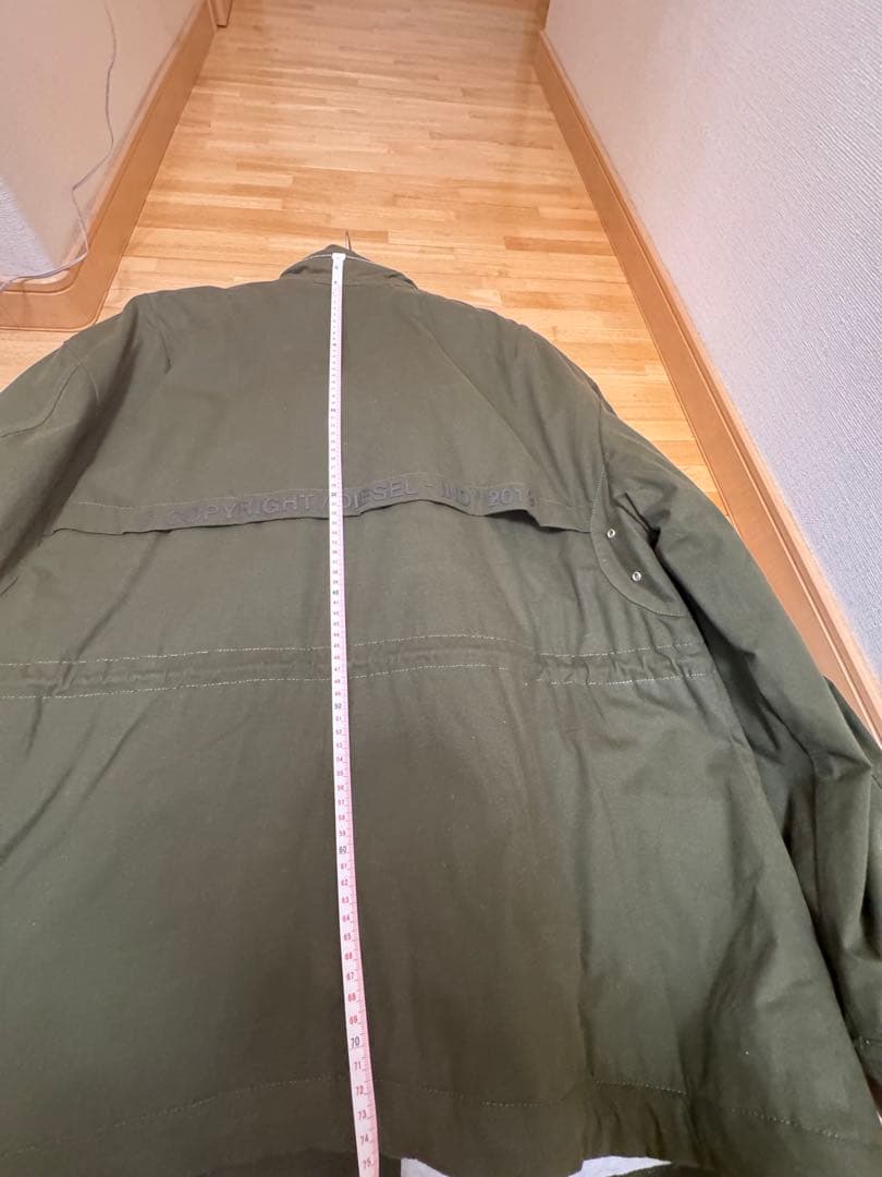 最終価格DIESEL 大人気のミリタリージャケット XXL オリーブグリーン